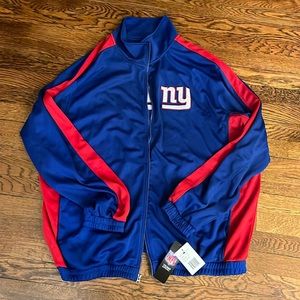 NEW MEN'S NFL NEW YORK GIANTS TRACK JACKET ~ BRAND NEW ~ SIZE 2XL